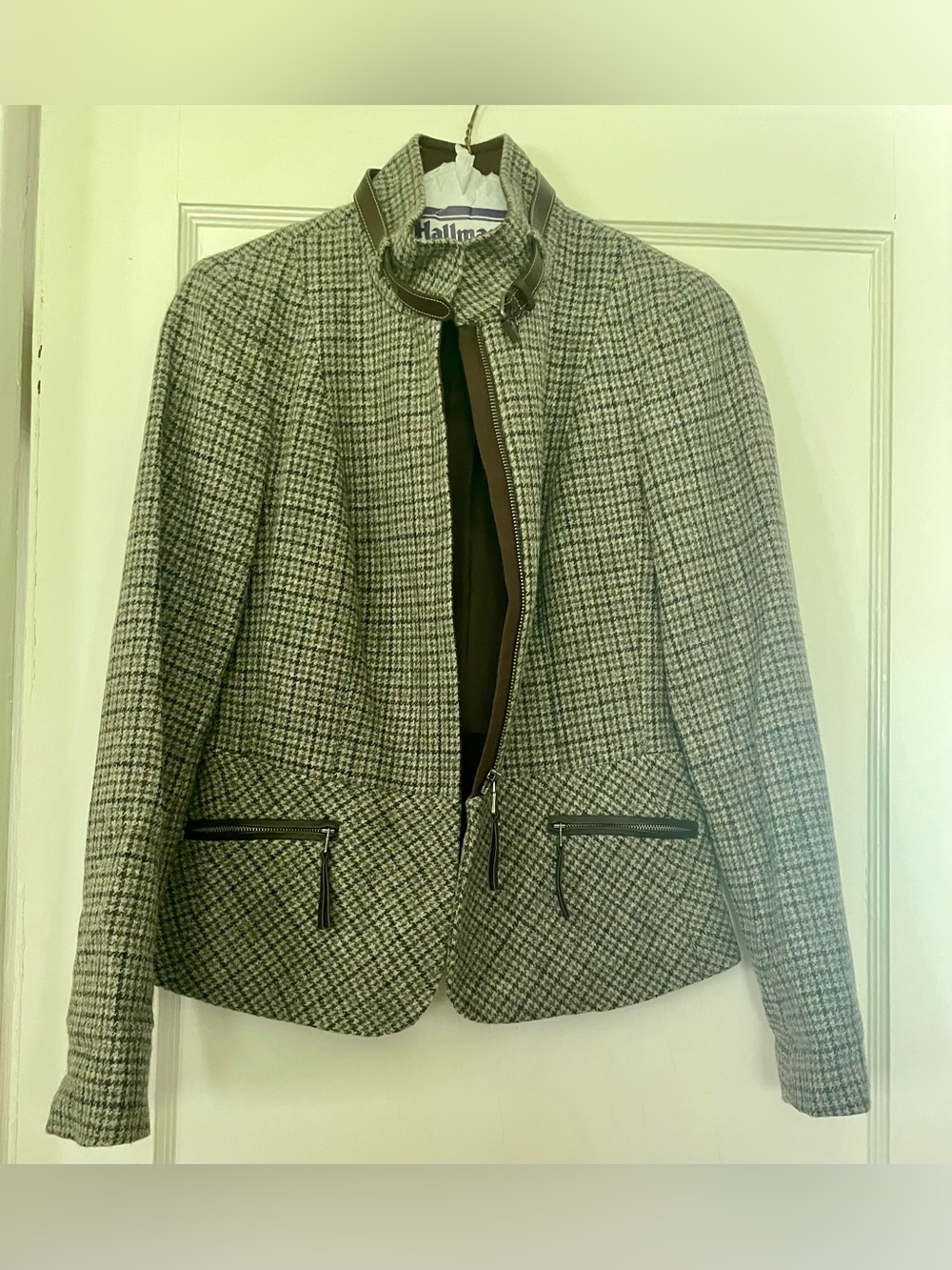 Talbots Plaid Wool-Blend Jacket - Picture 6 of 13